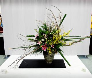 草月流生け花講師作品